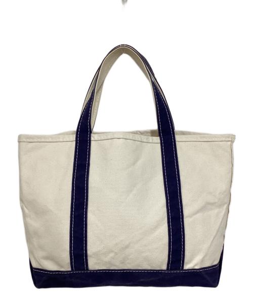 L.L.Bean（エルエルビーン）L.L.Bean (エルエルビーン) BOAT AND TOTE アイボリー×ネイビーの古着・服飾アイテム