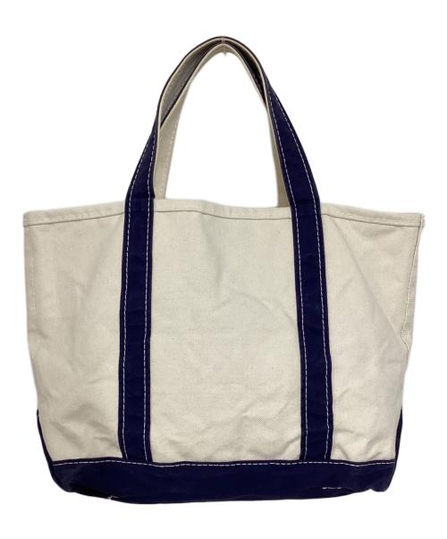 L.L.Bean（エルエルビーン）L.L.Bean (エルエルビーン) BOAT AND TOTE アイボリー×ネイビーの古着・服飾アイテム