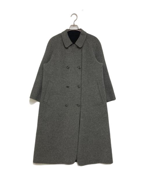 Burberry's（バーバリーズ）Burberry's (バーバリーズ) ウールカシミヤブレンドダブルコート グレー サイズ:9Aの古着・服飾アイテム