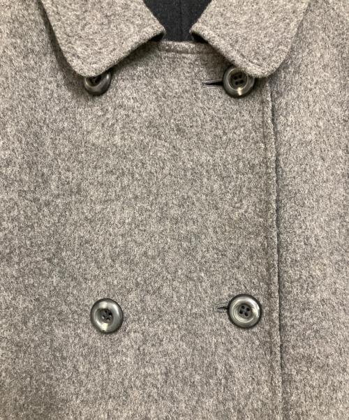 Burberry's（バーバリーズ）Burberry's (バーバリーズ) ウールカシミヤブレンドダブルコート グレー サイズ:9Aの古着・服飾アイテム