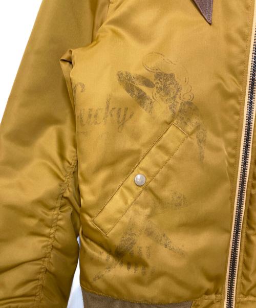 CALEE（キャリー）CALEE (キャリー) フライトジャケット ブラウン サイズ:Lの古着・服飾アイテム