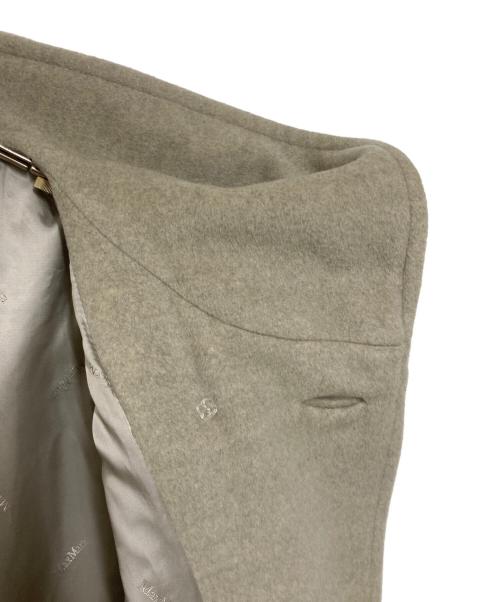 MaxMara（マックスマーラ）MaxMara (マックスマーラ) ウールカシミヤブレンド フーデットダブルコート グレー サイズ:40の古着・服飾アイテム