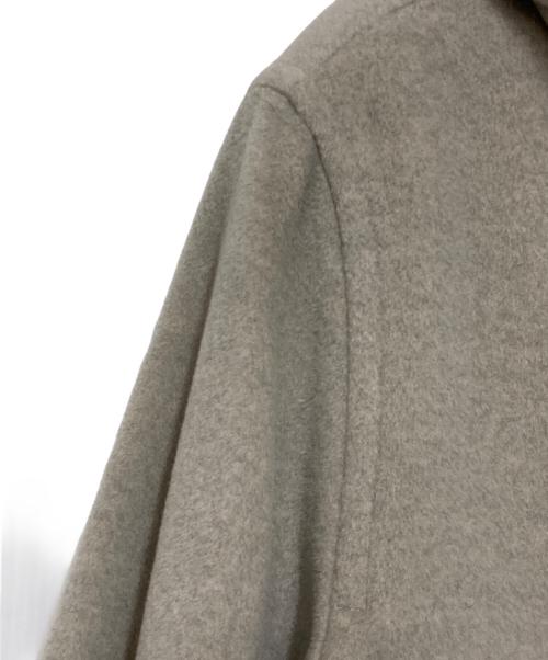 MaxMara（マックスマーラ）MaxMara (マックスマーラ) ウールカシミヤブレンド フーデットダブルコート グレー サイズ:40の古着・服飾アイテム