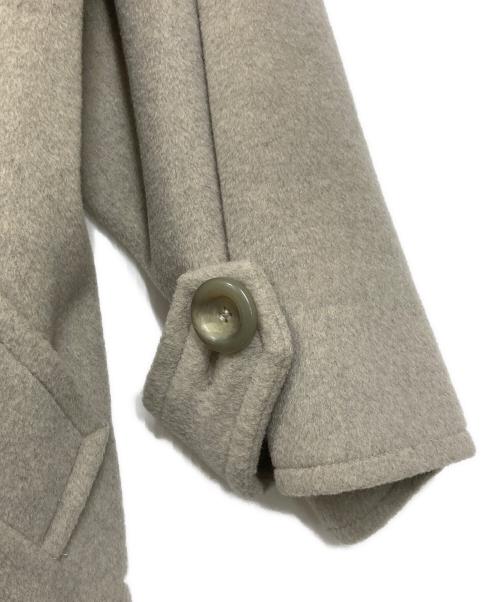 MaxMara（マックスマーラ）MaxMara (マックスマーラ) ウールカシミヤブレンド フーデットダブルコート グレー サイズ:40の古着・服飾アイテム