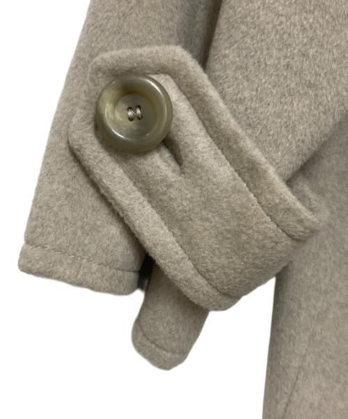 MaxMara（マックスマーラ）MaxMara (マックスマーラ) ウールカシミヤブレンド フーデットダブルコート グレー サイズ:40の古着・服飾アイテム