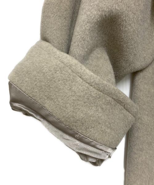 MaxMara（マックスマーラ）MaxMara (マックスマーラ) ウールカシミヤブレンド フーデットダブルコート グレー サイズ:40の古着・服飾アイテム