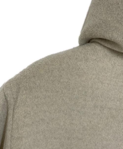 MaxMara（マックスマーラ）MaxMara (マックスマーラ) ウールカシミヤブレンド フーデットダブルコート グレー サイズ:40の古着・服飾アイテム