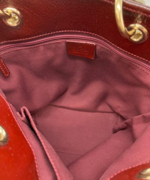 GUCCI（グッチ）GUCCI (グッチ) GGキャンバスハンドバッグ ブラウンの古着・服飾アイテム