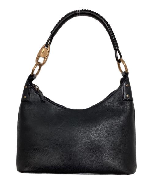 GUCCI（グッチ）GUCCI (グッチ) ワンショルダーレザーバッグ ブラックの古着・服飾アイテム