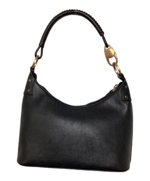 GUCCI（グッチ）GUCCI (グッチ) ワンショルダーレザーバッグ ブラックの古着・服飾アイテム