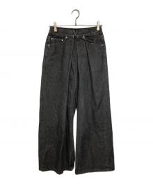 JOHN LAWRENCE SULLIVAN（ジョン ローレンス サリバン）の古着「WASHED DENIM SUPER WIDE PANTS」｜グレー