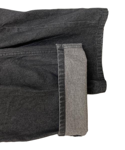 JOHN LAWRENCE SULLIVAN（ジョン ローレンス サリバン）JOHN LAWRENCE SULLIVAN (ジョン ローレンス サリバン) WASHED DENIM SUPER WIDE PANTS グレー サイズ:Mの古着・服飾アイテム