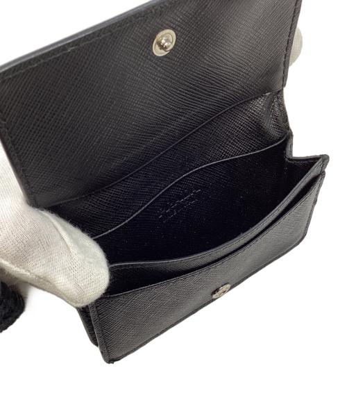 PRADA（プラダ）PRADA (プラダ) レザーカードケース ブラックの古着・服飾アイテム