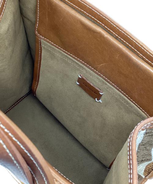 A VACATION（ア ヴァケーション）A VACATION (ア ヴァケーション) ゼブラ柄ハンドバッグ ブラウン×ベージュの古着・服飾アイテム