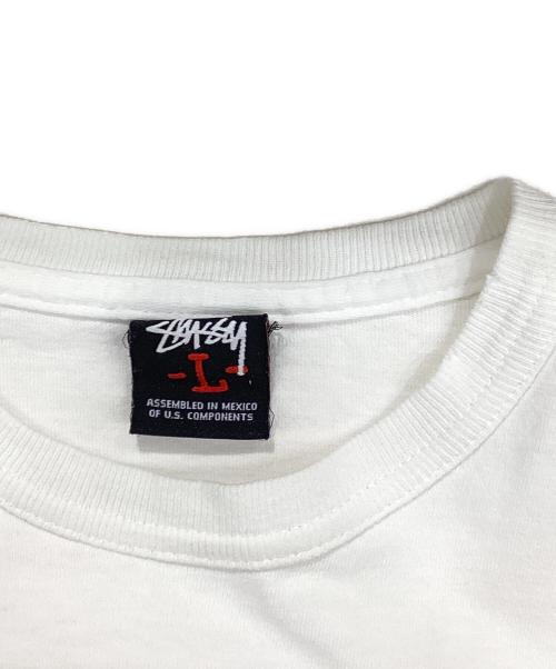 stussy（ステューシー）stussy (ステューシー) WORLD WIDE TEE ホワイト サイズ:Lの古着・服飾アイテム