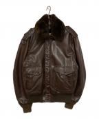Schottショット）の古着「184SM A-2 レザージャケット」｜ブラウン