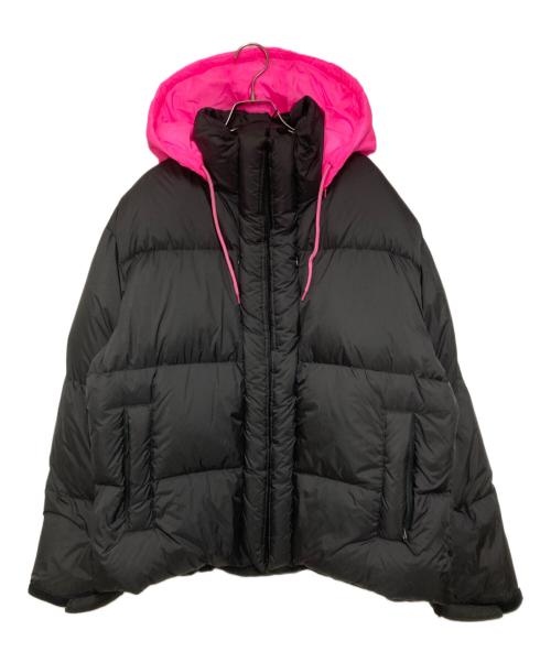 ES.1（イーエスワン）ES.1 (イーエスワン) Puffer Down Jacket ブラック×ブルー サイズ:Lの古着・服飾アイテム