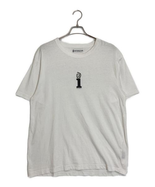INTERSCOPE FRAGMENT DESIGN（インタースコープ フラグメント デザイン）INTERSCOPE FRAGMENT DESIGN (インタースコープ フラグメント デザイン) プリントTシャツ ホワイト サイズ:XLの古着・服飾アイテム