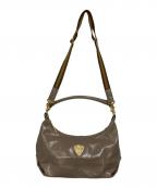 ATAOアタオ）の古着「エナメルショルダーバッグ/Enamel shoulder bag」｜ベージュ