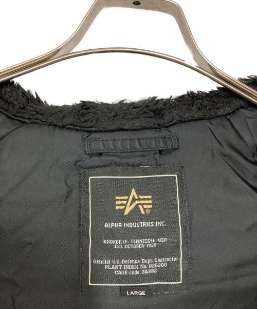 ALPHA（アルファ）ALPHA (アルファ) N-3Bフライトジャケット ブラック サイズ:Lの古着・服飾アイテム