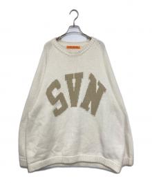 studio seven（スタジオセブン）の古着「SVN CREW KNIT」｜ベージュ