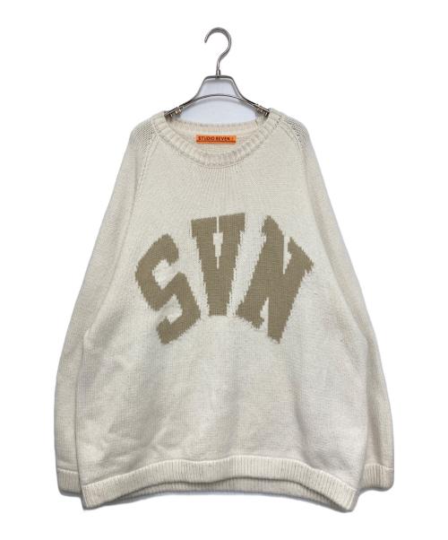 studio seven（スタジオセブン）STUDIO SEVEN (スタジオセブン) SVN CREW KNIT ベージュ サイズ:Lの古着・服飾アイテム