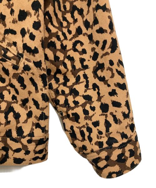 Wrangler（ラングラー）Wrangler (ラングラー) WACKO MARIA (ワコマリア) Leopard Zip Up Blouson ベージュ×ブラック サイズ:Mの古着・服飾アイテム