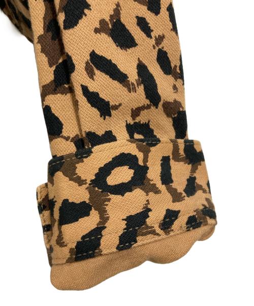 Wrangler（ラングラー）Wrangler (ラングラー) WACKO MARIA (ワコマリア) Leopard Zip Up Blouson ベージュ×ブラック サイズ:Mの古着・服飾アイテム