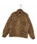Wrangler（ラングラー）の古着「Leopard Zip Up Blouson」｜ベージュ×ブラック