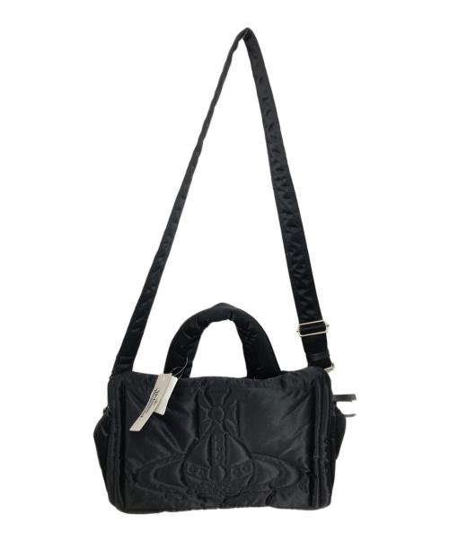 Vivienne Westwood（ヴィヴィアンウエストウッド）Vivienne Westwood (ヴィヴィアンウエストウッド) MARGARET M MEDIUM SQUARE BAG ブラックの古着・服飾アイテム