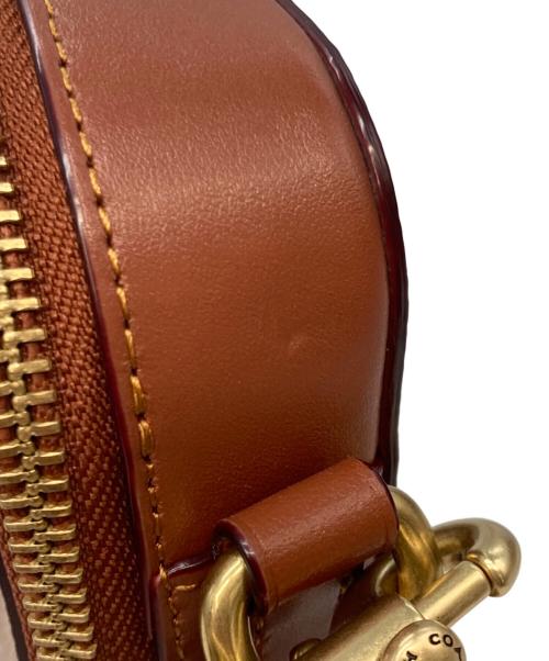 COACH（コーチ）COACH (コーチ) PEANUTS (ピーナッツ) チャーター スリム クロスボディ・シグネチャー キャンバス ブラウン×ベージュの古着・服飾アイテム