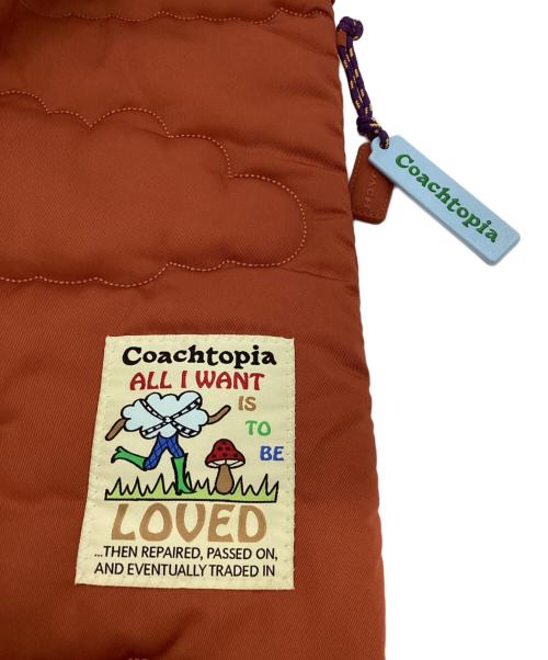Coachtopia（コーチトピア）Coachtopia (コーチトピア) コーチトピア ループ フラット トート・リサイクル ポリエステル・クラウド キルティング ブラウンの古着・服飾アイテム