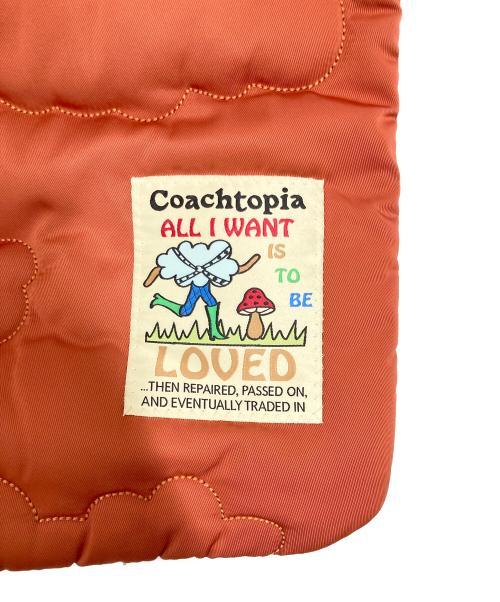 Coachtopia（コーチトピア）Coachtopia (コーチトピア) ウーブン チェッカーボード ショルダー バッグ ブラック×ベージュの古着・服飾アイテム
