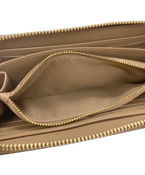 COACH（コーチ）COACH (コーチ) PEANUTS (ピーナッツ) ロング ジップ アラウンド ウォレット・シグネチャー キャンバス・パッチ ブラウン×ベージュの古着・服飾アイテム