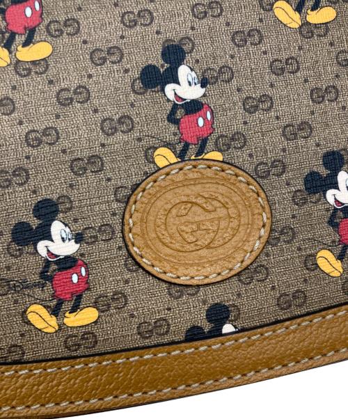 GUCCI（グッチ）GUCCI (グッチ) Disney (ディズニー) ミニ GGスプリーム ショルダー バッグ ブラウンの古着・服飾アイテム