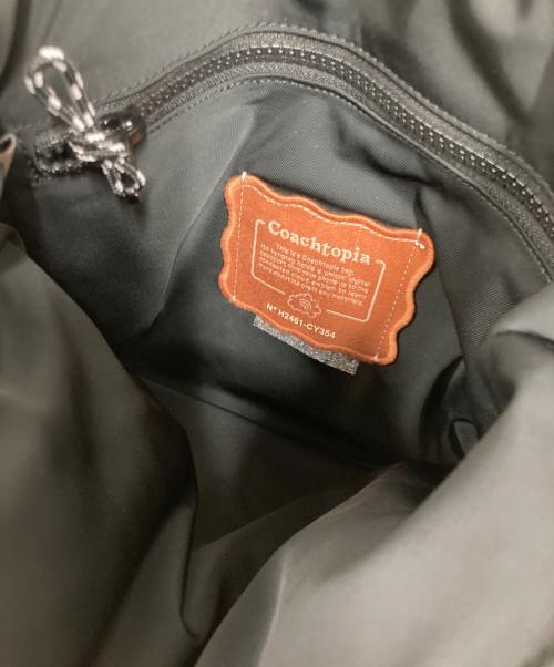 Coachtopia（コーチトピア）Coachtopia (コーチトピア) コーチトピア ループ スモール トート・リサイクル ポリエステル・ハート アップリケ ブラックの古着・服飾アイテム