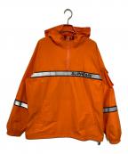 SUPREMEシュプリーム）の古着「Reflective Taping Hooded Pullover」｜オレンジ