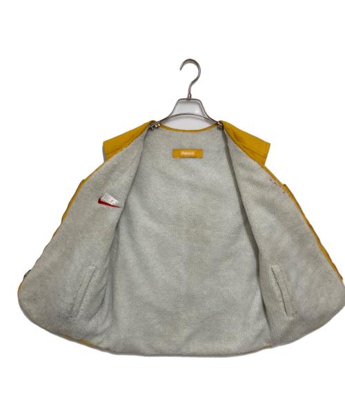 SUPREME（シュプリーム）Supreme (シュプリーム) NIKE (ナイキ) Reversible Nylon Sherpa Vest イエロー×ベージュ サイズ:Mの古着・服飾アイテム