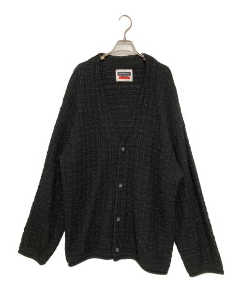 MAISON SPECIAL（メゾンスペシャル）MAISON SPECIAL (メゾンスペシャル) TWEEDプライムオーバーVネックニットカーディガン ブラック サイズ:2の古着・服飾アイテム