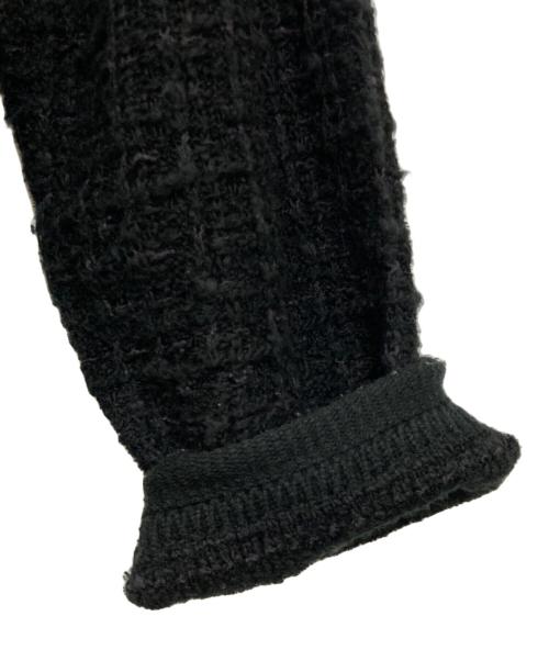 MAISON SPECIAL（メゾンスペシャル）MAISON SPECIAL (メゾンスペシャル) TWEEDプライムオーバーVネックニットカーディガン ブラック サイズ:2の古着・服飾アイテム