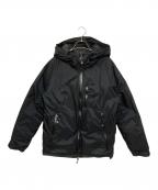 NANGAナンガ）の古着「リップストップフーデットダウンジャケット」｜ブラック