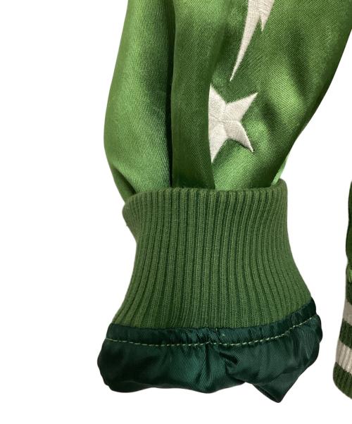 Hysteric Glamour（ヒステリックグラマー）Hysteric Glamour (ヒステリックグラマー) FUTURE DAYS刺繍 スカジャン グリーン サイズ:Ｓの古着・服飾アイテム