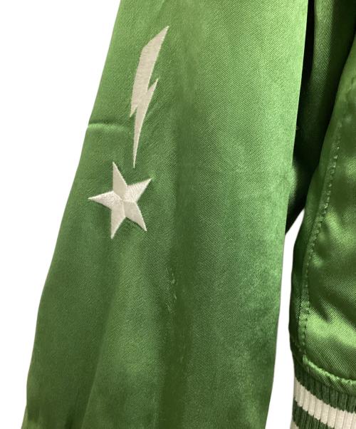 Hysteric Glamour（ヒステリックグラマー）Hysteric Glamour (ヒステリックグラマー) FUTURE DAYS刺繍 スカジャン グリーン サイズ:Ｓの古着・服飾アイテム