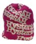 Hysteric Glamour（ヒステリックグラマー）の古着「TYPE LOGO オーバーサイズビーニー」｜ピンク×ホワイト