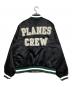 PAPERPLANE (ペーパープレーン) Varsity Jacket ブラック×カーキ/グリーン サイズ:L：13000円