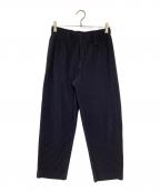 HOMME PLISSE ISSEY MIYAKEオム プリッセ イッセイ ミヤケ）の古着「プリーツパンツ」｜ネイビー