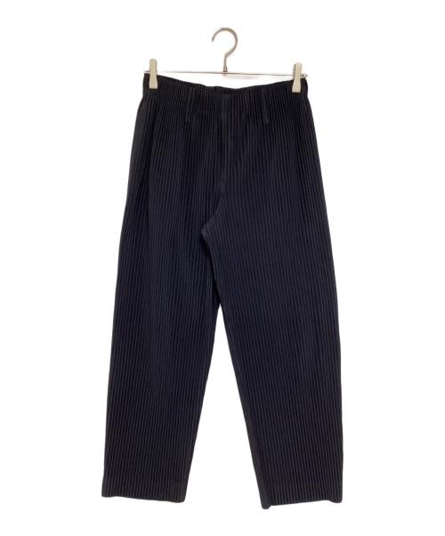 HOMME PLISSE ISSEY MIYAKE（オム プリッセ イッセイ ミヤケ）HOMME PLISSE ISSEY MIYAKE (オム プリッセ イッセイ ミヤケ) プリーツパンツ ネイビー サイズ:1の古着・服飾アイテム