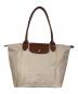 LONGCHAMP（ロンシャン）の古着「ル プリアージュ トップハンドルバッグ」｜ベージュ