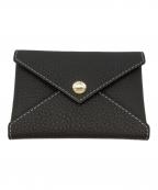 bonaventuraボナベンチュラ）の古着「エンベロープ カードケース シュリンクレザー」｜チャコールグレー