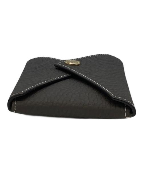 bonaventura（ボナベンチュラ）BONAVENTURA (ボナベンチュラ) エンベロープ カードケース シュリンクレザー チャコールグレーの古着・服飾アイテム